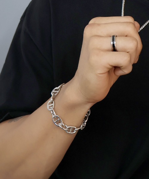 4INT.（フォイント）の「ブラックライン リング / サージカルステンレス316L (金属アレルギー対応)（リング・メンズ・B/C/A/D・18号/16号）」の8枚目の写真