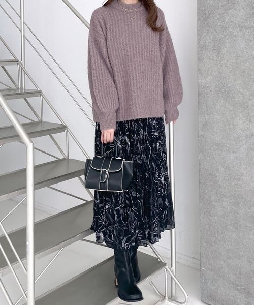 mysty woman（ミスティウーマン）の「綺麗見えリバーシブルスカート 984756（スカート・レディース・ブラック系その他/グレー/ベージュ系その他/ホワイト系その他/ホワイト・MEDIUM/SMALL）」の15枚目の写真