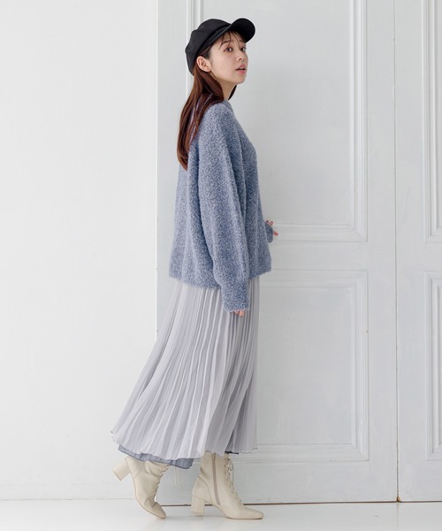 mysty woman（ミスティウーマン）の「綺麗見えリバーシブルスカート 984756（スカート・レディース・ブラック系その他/グレー/ベージュ系その他/ホワイト系その他/ホワイト・MEDIUM/SMALL）」の8枚目の写真