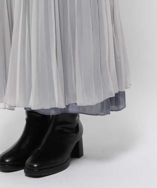 mysty woman（ミスティウーマン）の「綺麗見えリバーシブルスカート 984756（スカート・レディース・ブラック系その他/グレー/ベージュ系その他/ホワイト系その他/ホワイト・MEDIUM/SMALL）」の22枚目の写真