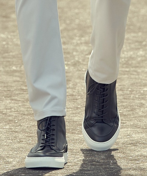 wjk(ダヴルジェイケイ)の「mko11533- back zip sneaker スニーカー(スニーカー・メンズ・ブラック×ホワイト/ブラック/ホワイト・43/41/42)」の3枚目の写真