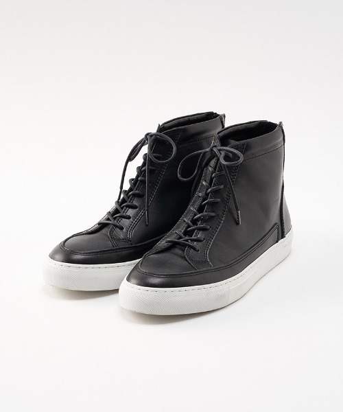 wjk(ダヴルジェイケイ)の「mko11533- back zip sneaker スニーカー(スニーカー・メンズ・ブラック×ホワイト/ブラック/ホワイト・43/41/42)」の4枚目の写真