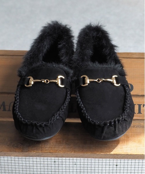 cepo（セポ）の「ビットファーモカシン（モカシン/デッキシューズ・レディース・ブラック/グレー・M/L）」の12枚目の写真