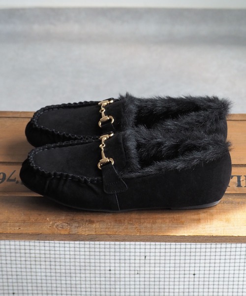 cepo（セポ）の「ビットファーモカシン（モカシン/デッキシューズ・レディース・ブラック/グレー・M/L）」の14枚目の写真