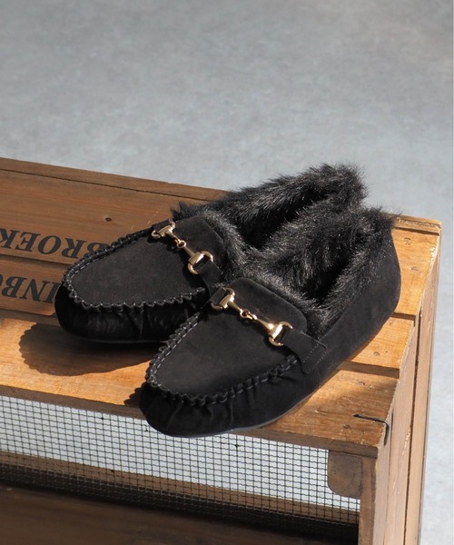 cepo（セポ）の「ビットファーモカシン（モカシン/デッキシューズ・レディース・ブラック/グレー・M/L）」の8枚目の写真