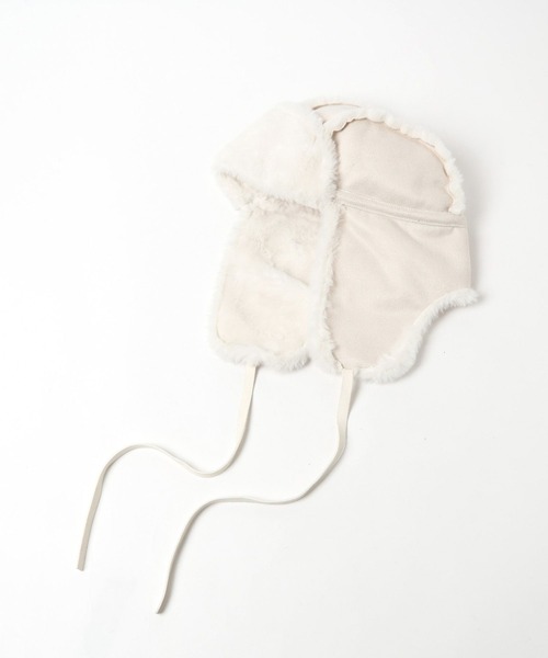 PAGEBOY（ページボーイ）の「フライトキャップ（キャップ・レディース・ブラック/アイボリー・FREE）」の18枚目の写真