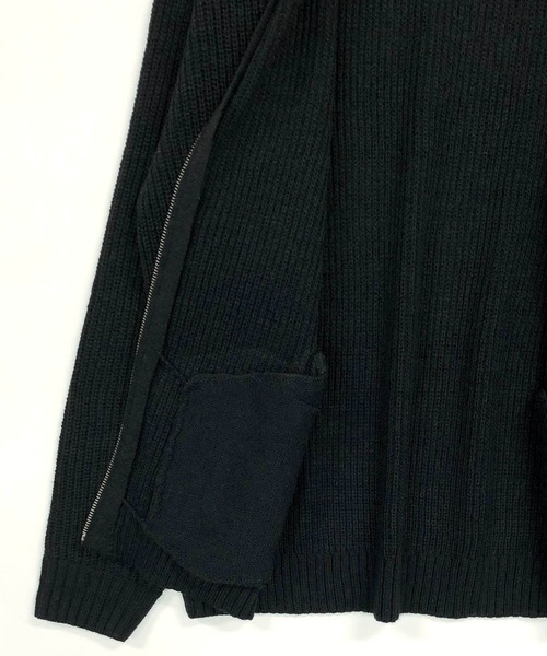 ADMIX/ATELIER SAB MEN(アドミックスアトリエサブメン)の「【no sweat.×ADMIX/ATELIER SAB MENコラボ】畦編み ハイネック ドライバーズ ニット ジップカーディガン(カーディガン/ボレロ・メンズ・ブラック/グレイッシュベージュ/サックスブルー・M/L)」の12枚目の写真