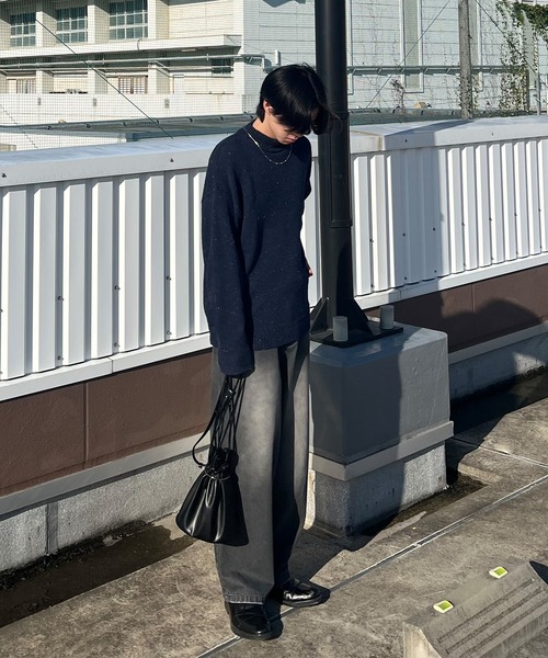 PICSAS(ピクサス)の「【PICSAS】ヴィンテージカラーワイドデニムパンツ(デニムパンツ・メンズ・カーキ/ブラック/ブラウン/パープル・M/L)」の14枚目の写真