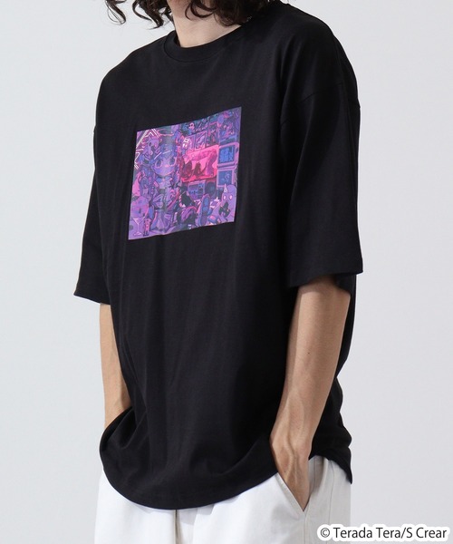 FUNALIVE(ファンアライブ)の「寺田てら オーバーサイズTシャツ 半袖(Tシャツ/カットソー・レディース・ブラック系その他/グレー系その他/ホワイト/ブラック/ブルーグレー/ホワイト系その他/ホワイト系その他2/ホワイト系その他3・M/L/LL)」の10枚目の写真