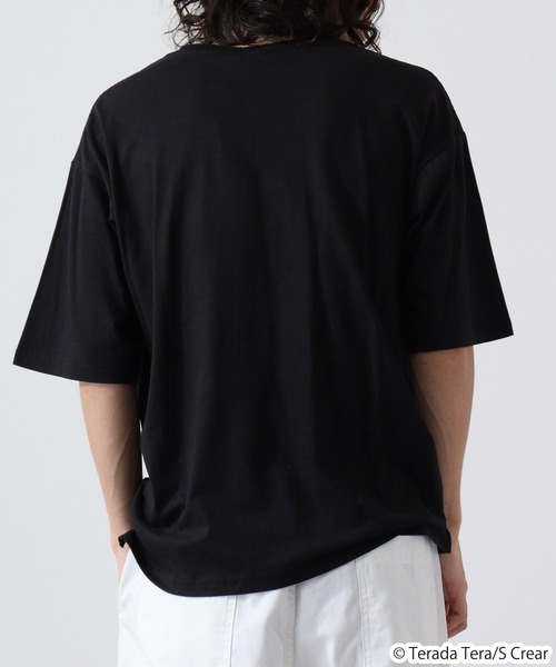 FUNALIVE(ファンアライブ)の「寺田てら オーバーサイズTシャツ 半袖(Tシャツ/カットソー・レディース・ブラック系その他/グレー系その他/ホワイト/ブラック/ブルーグレー/ホワイト系その他/ホワイト系その他2/ホワイト系その他3・M/L/LL)」の12枚目の写真