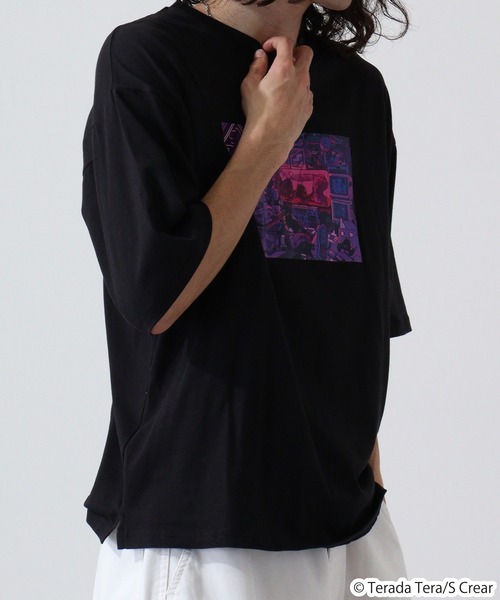 FUNALIVE(ファンアライブ)の「寺田てら オーバーサイズTシャツ 半袖(Tシャツ/カットソー・レディース・ブラック系その他/グレー系その他/ホワイト/ブラック/ブルーグレー/ホワイト系その他/ホワイト系その他2/ホワイト系その他3・M/L/LL)」の11枚目の写真