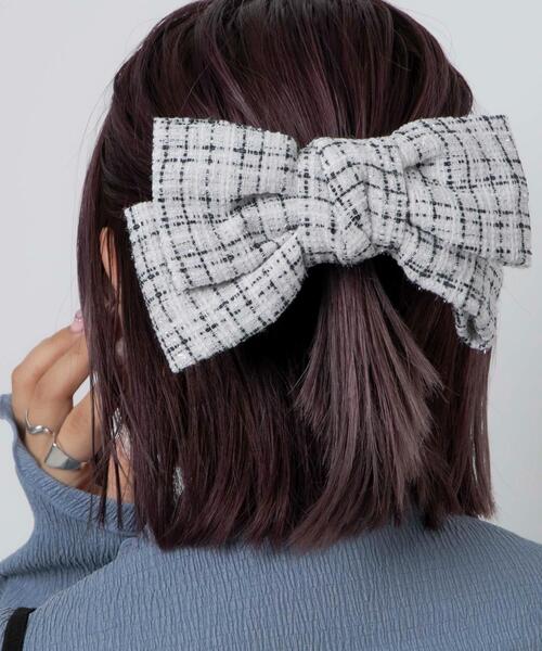 WEGO(ウィゴー)の「WEGO/柄リボンバレッタ(バレッタ/ヘアクリップ・レディース・その他4/その他3/その他1/その他2・FREE)」の1枚目の写真