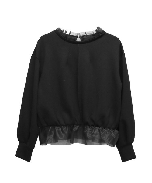 DONOBAN（ドノバン）の「フリルカラートップス（スウェット・レディース・ホワイト/ライトベージュ/ブラック・F）」の19枚目の写真