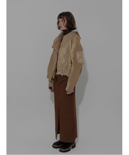 AMAIL（アマイル）の「Docking milk blouson（ブルゾン・レディース・カーキ/ベージュ/ブラック・FREE）」の8枚目の写真