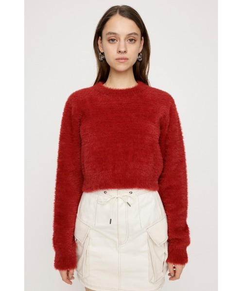 EGONLAB 24aw ニット ,crew neck red EGON lab エゴンラボ 24aw ニット