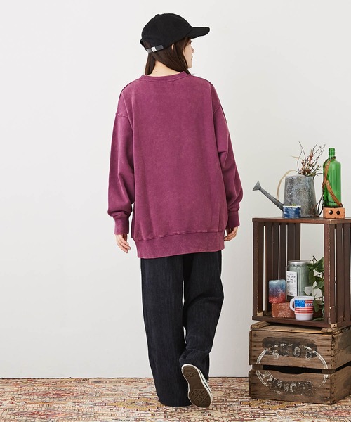 CUBE SUGAR(キューブシュガー)の「コーデュロイワイドストレートパンツ(その他パンツ・レディース・ブラウン/ナチュラル/ヘザーチャコール/パープル・M)」の12枚目の写真