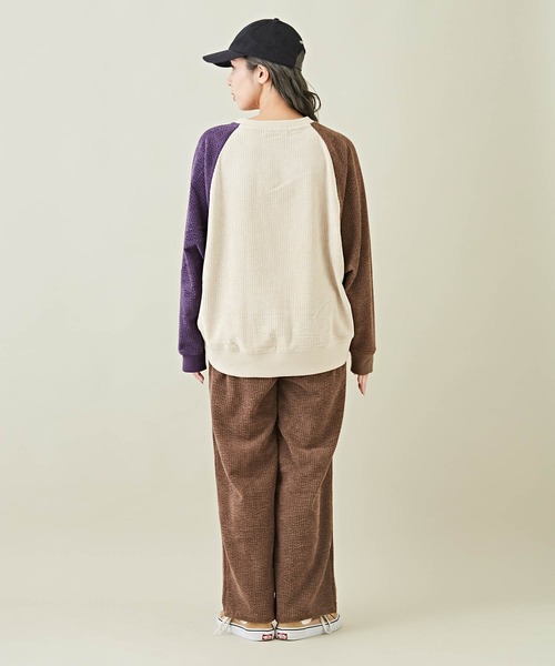 CUBE SUGAR(キューブシュガー)の「コーデュロイワイドストレートパンツ(その他パンツ・レディース・ブラウン/ナチュラル/ヘザーチャコール/パープル・M)」の15枚目の写真