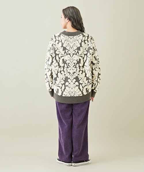 CUBE SUGAR(キューブシュガー)の「コーデュロイワイドストレートパンツ(その他パンツ・レディース・ブラウン/ナチュラル/ヘザーチャコール/パープル・M)」の18枚目の写真