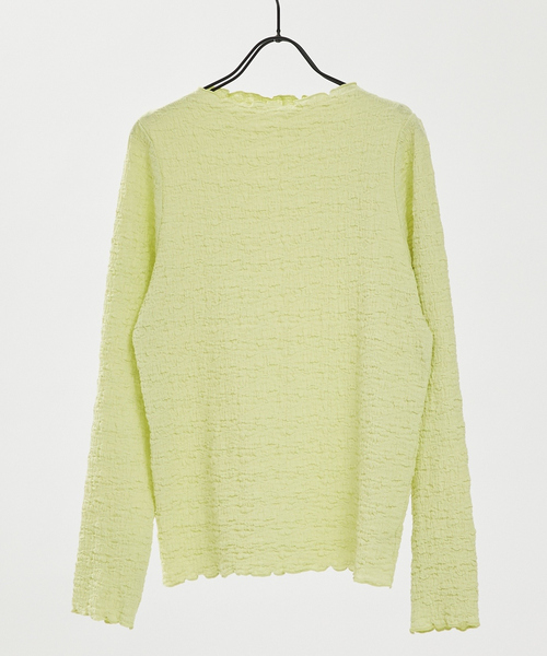 abahouse mavie（アバハウスマヴィ）の「シャーリングメロープルオーバー（Tシャツ/カットソー・レディース・ホワイト/ブラック/レモンイエロー/サックスブルー・フリー）」の18枚目の写真