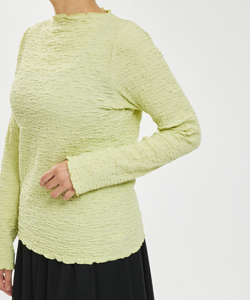 abahouse mavie（アバハウスマヴィ）の「シャーリングメロープルオーバー（Tシャツ/カットソー・レディース・ホワイト/ブラック/レモンイエロー/サックスブルー・フリー）」の19枚目の写真