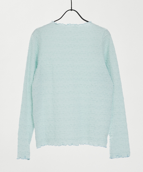 abahouse mavie（アバハウスマヴィ）の「シャーリングメロープルオーバー（Tシャツ/カットソー・レディース・ホワイト/ブラック/レモンイエロー/サックスブルー・フリー）」の22枚目の写真