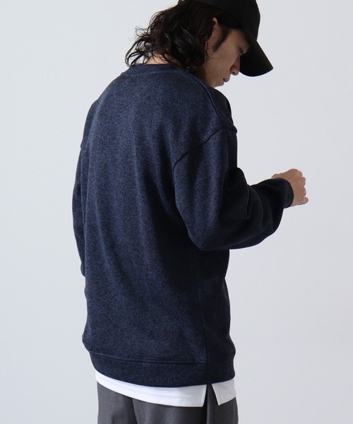 ACE(エース)の「ACE ニットフリース カレッジ 刺繍 トレーナー(ニット/セーター・レディース・ヘザーチャコール/ターコイズブルー/ワイン/カーキ/ネイビー/杢グレー・LL/L/M)」の19枚目の写真