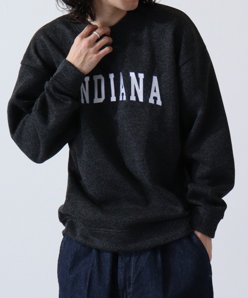 ACE(エース)の「ACE ニットフリース カレッジ 刺繍 トレーナー(ニット/セーター・レディース・ヘザーチャコール/ターコイズブルー/ワイン/カーキ/ネイビー/杢グレー・LL/L/M)」の12枚目の写真