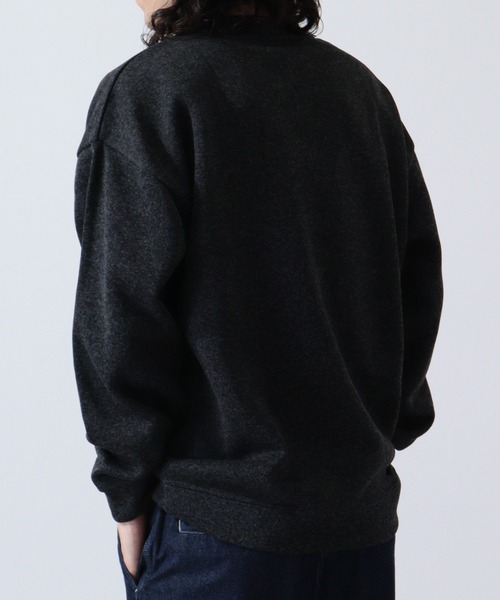 ACE(エース)の「ACE ニットフリース カレッジ 刺繍 トレーナー(ニット/セーター・レディース・ヘザーチャコール/ターコイズブルー/ワイン/カーキ/ネイビー/杢グレー・LL/L/M)」の15枚目の写真