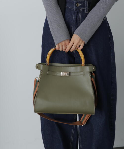 FREE'S MART（フリーズマート）の「サイドクロスバッグ（ショルダーバッグ・レディース・ホワイト/ブラック/カーキ・ﾌﾘ-）」の19枚目の写真