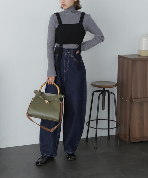 FREE'S MART（フリーズマート）の「サイドクロスバッグ（ショルダーバッグ・レディース・ホワイト/ブラック/カーキ・ﾌﾘ-）」の20枚目の写真