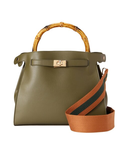 FREE'S MART（フリーズマート）の「サイドクロスバッグ（ショルダーバッグ・レディース・ホワイト/ブラック/カーキ・ﾌﾘ-）」の21枚目の写真