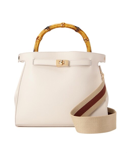 FREE'S MART（フリーズマート）の「サイドクロスバッグ（ショルダーバッグ・レディース・ホワイト/ブラック/カーキ・ﾌﾘ-）」の22枚目の写真