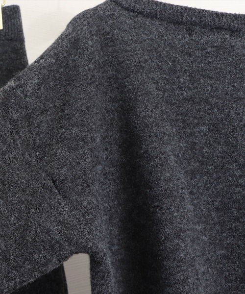 Miniministore(ミニミニストア)の「こなれ感 ニットセットアップ 上品韓国風(つなぎ/オールインワン・レディース・ダークグレー/ベージュ・フリー)」の5枚目の写真