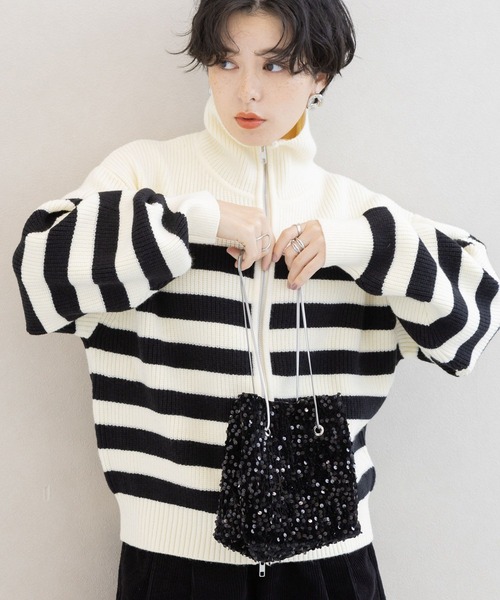 RAGEBLUE（レイジブルー）の「2WAY/スパンコールハンドバッグ（ハンドバッグ・レディース・ブラック/イエローゴールド・ONE SIZE）」の7枚目の写真