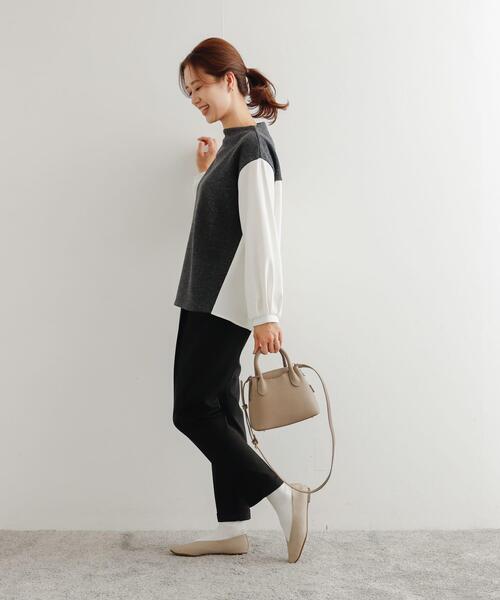 URBAN RESEARCH DOORS(アーバンリサーチドアーズ)の「『UR TECH』ウラキモウテーパードイージーパンツ(その他パンツ・レディース・チャコールグレー/ブラック・SMALL/MEDIUM)」の9枚目の写真