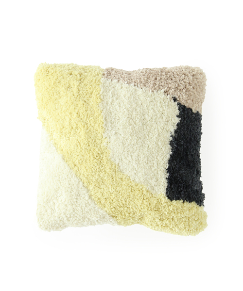 journal standard Furniture （ジャーナルスタンダードファニチャー）の「PICFAIR CUSHION　ピクフェアクッション 27cm　中材込み（クッション/クッションカバー・レディース・ネイビー/イエロー・FREE）」の5枚目の写真