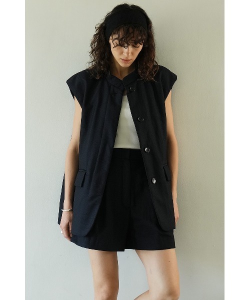 CLANE(クラネ)の「CLANE/クラネ/PADDED MESH VEST(ベスト・レディース・ネイビー/アイボリー・1)」の18枚目の写真