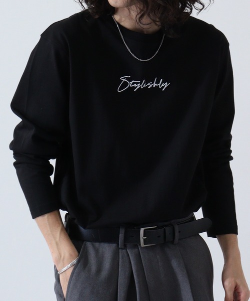 ACE(エース)の「ACE プリント 長袖 Tシャツ(Tシャツ/カットソー・レディース・ホワイト/ブラック系その他/ネイビー系1/ブラック/ホワイト系その他3/ベージュ/ホワイト系その他/ベージュ系その他/グリーン/ネイビー/カーキ/ホワイト系その他2/ブルーグレー/ブラック系その他2/チャコール/ブルー系その他/ピンクベージュ/アイボリー/グレー系その他/チャコールグレー/ネイビー系/ホワイト系その他4/ブラック系その他4/グリーン系その他/ブラック系その他3/ホワイト系その他5・M/LL/L/S)」の9枚目の写真