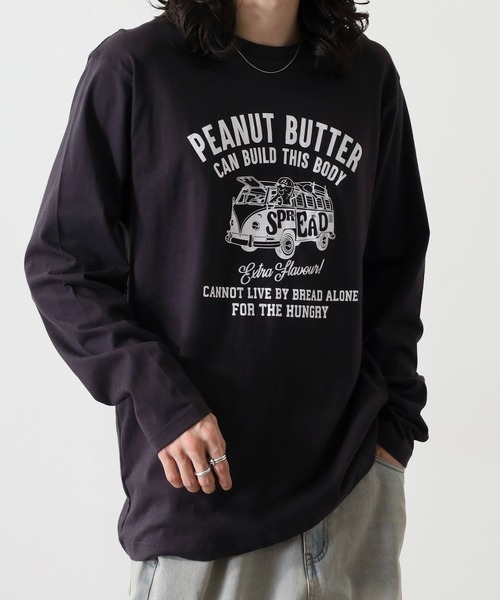 ACE(エース)の「ACE プリント 長袖 Tシャツ(Tシャツ/カットソー・レディース・ホワイト/ブラック系その他/ネイビー系1/ブラック/ホワイト系その他3/ベージュ/ホワイト系その他/ベージュ系その他/グリーン/ネイビー/カーキ/ホワイト系その他2/ブルーグレー/ブラック系その他2/チャコール/ブルー系その他/ピンクベージュ/アイボリー/グレー系その他/チャコールグレー/ネイビー系/ホワイト系その他4/ブラック系その他4/グリーン系その他/ブラック系その他3/ホワイト系その他5・M/LL/L/S)」の13枚目の写真