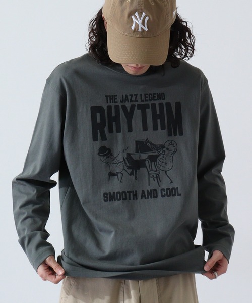 ACE(エース)の「ACE プリント 長袖 Tシャツ(Tシャツ/カットソー・レディース・ホワイト/ブラック系その他/ネイビー系1/ブラック/ホワイト系その他3/ベージュ/ホワイト系その他/ベージュ系その他/グリーン/ネイビー/カーキ/ホワイト系その他2/ブルーグレー/ブラック系その他2/チャコール/ブルー系その他/ピンクベージュ/アイボリー/グレー系その他/チャコールグレー/ネイビー系/ホワイト系その他4/ブラック系その他4/グリーン系その他/ブラック系その他3/ホワイト系その他5・M/LL/L/S)」の20枚目の写真