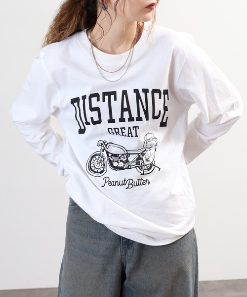 ACE(エース)の「ACE プリント 長袖 Tシャツ(Tシャツ/カットソー・レディース・ホワイト/ブラック系その他/ネイビー系1/ブラック/ホワイト系その他3/ベージュ/ホワイト系その他/ベージュ系その他/グリーン/ネイビー/カーキ/ホワイト系その他2/ブルーグレー/ブラック系その他2/チャコール/ブルー系その他/ピンクベージュ/アイボリー/グレー系その他/チャコールグレー/ネイビー系/ホワイト系その他4/ブラック系その他4/グリーン系その他/ブラック系その他3/ホワイト系その他5・M/LL/L/S)」の7枚目の写真