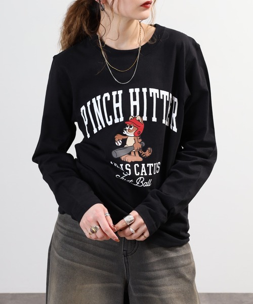 ACE(エース)の「ACE プリント 長袖 Tシャツ(Tシャツ/カットソー・レディース・ホワイト/ブラック系その他/ネイビー系1/ブラック/ホワイト系その他3/ベージュ/ホワイト系その他/ベージュ系その他/グリーン/ネイビー/カーキ/ホワイト系その他2/ブルーグレー/ブラック系その他2/チャコール/ブルー系その他/ピンクベージュ/アイボリー/グレー系その他/チャコールグレー/ネイビー系/ホワイト系その他4/ブラック系その他4/グリーン系その他/ブラック系その他3/ホワイト系その他5・M/LL/L/S)」の11枚目の写真