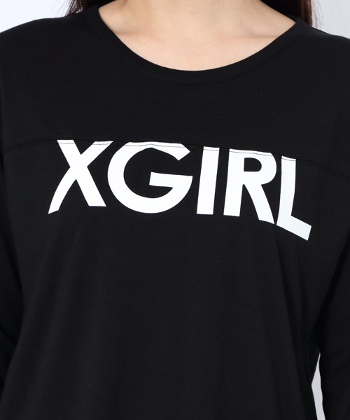 X-girl（エックスガール）の「REVERSIBLE L/S TEE（Tシャツ/カットソー・レディース・ブラック/アッシュ/ネイビー・2/1）」の14枚目の写真