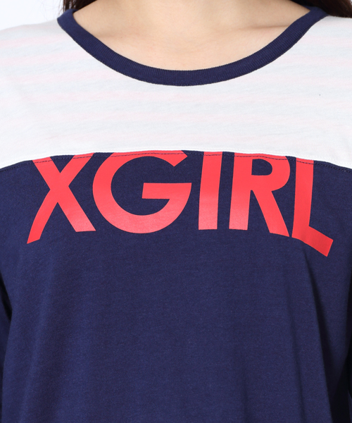 X-girl（エックスガール）の「REVERSIBLE L/S TEE（Tシャツ/カットソー・レディース・ブラック/アッシュ/ネイビー・2/1）」の16枚目の写真