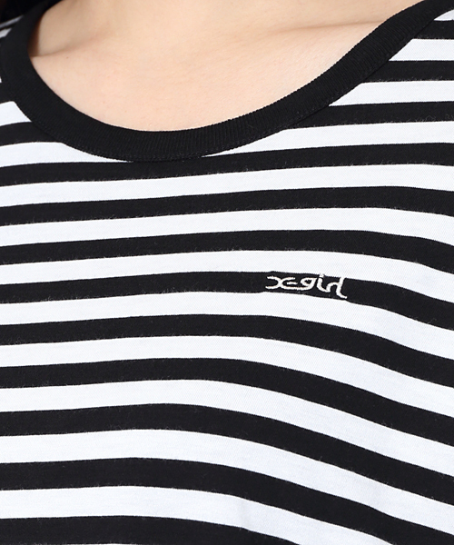 X-girl（エックスガール）の「REVERSIBLE L/S TEE（Tシャツ/カットソー・レディース・ブラック/アッシュ/ネイビー・2/1）」の17枚目の写真