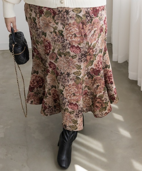 CLETTE（クレット）の「ゴブランマーメイドスカート（スカート・レディース・ベージュ/ピンク・4L/3L/LL）」の20枚目の写真