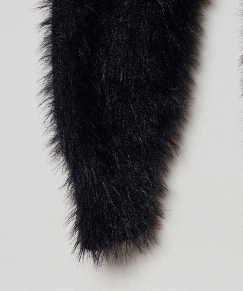 Chick（チック）の「RABBIT SHAGGY KNIT / ラビットシャギーニット（ニット/セーター・レディース・ブラック・S/M/L）」の8枚目の写真