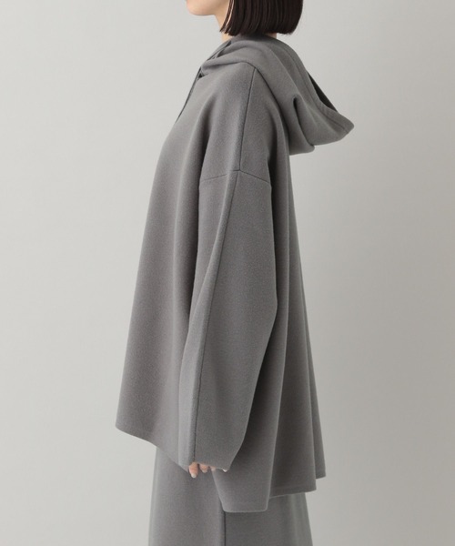 e/rm(イーアールエム)の「【e/rm】ハーフミラノフーディ(パーカー・レディース・ライトベージュ/チャコールグレー・FREE)」の15枚目の写真