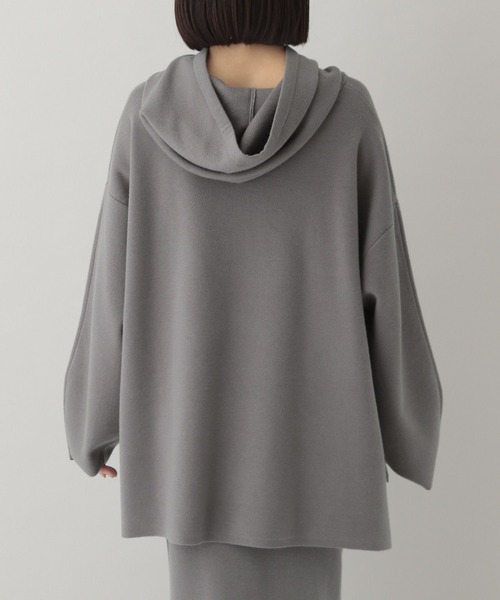 e/rm(イーアールエム)の「【e/rm】ハーフミラノフーディ(パーカー・レディース・ライトベージュ/チャコールグレー・FREE)」の16枚目の写真