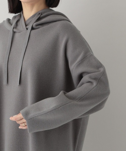 e/rm(イーアールエム)の「【e/rm】ハーフミラノフーディ(パーカー・レディース・ライトベージュ/チャコールグレー・FREE)」の19枚目の写真
